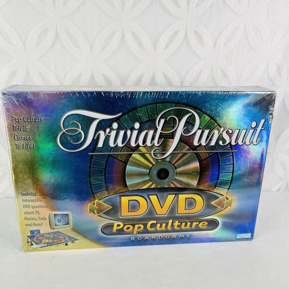 Trivial Pursuit DVD Pop Culture Board Game Parker Brothers 2003 Factory Sealed - Picture 4 of 8